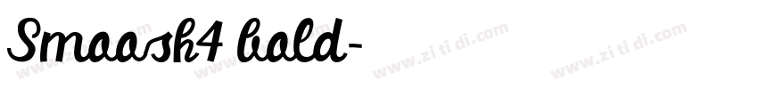Smoosh4 bold字体转换 Smoosh4 bold字体转换